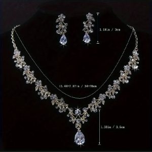 Luxury women's necklace earrings