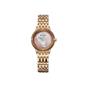 Titan Glamour Quartz Analog Mother Of Pearl Dial Women’s Watch